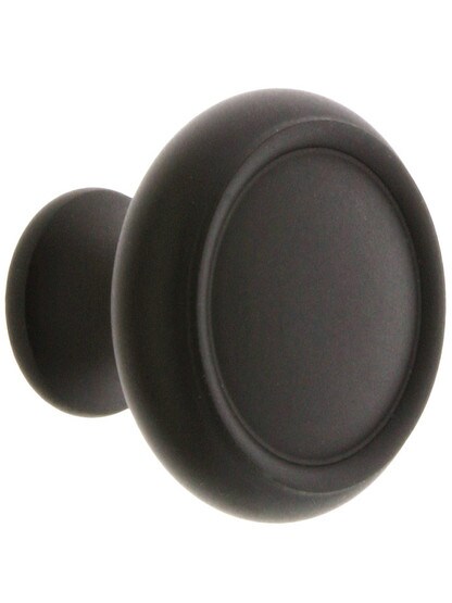 Forged Brass Dome Style Cabinet Knob - 1 1/4 inch Diameter in Oil-Rubbed Bronze.